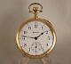 103 Years Old Hamilton 900 19j 14k Solid Gold Open Face Great Pocket Watch