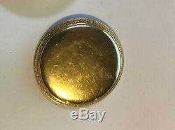 10K Gold Filled Hamilton 992b Antique Open Face Pocket Watch 21 Jewel