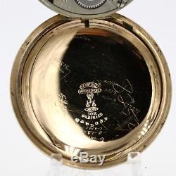 10k Gold 1911 Hamilton 21 Ruby Jewel 992 RAILROAD Grade Pocket Watch USA 16s
