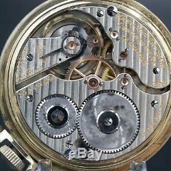 10k Gold 1914 Hamilton 21 Jewel RAILROAD Grade 992 Pocket Watch Boxcar Dial NICE