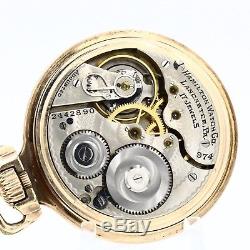 10k Gold 1926 Hamilton 17 Jewel RR Style Mechanical Pocket Watch Grade 974 16s