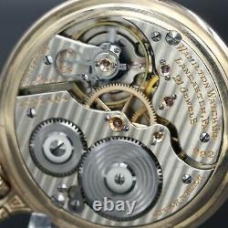 10k Gold 1926 Hamilton 21 Jewel RAILROAD Grade 992 Pocket Watch Large 16s