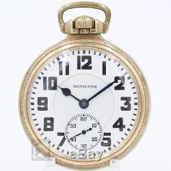 10k Gold 1927 Hamilton 21 Jewel 992 RAILROAD Grade Pocket Watch Mechanical 16s