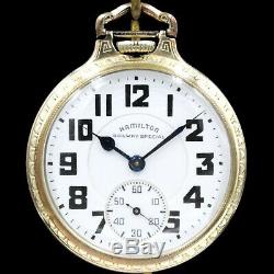 10k Gold HAMILTON 992B RAILWAY SPECIAL 21 Jewel Railroad Grade Pocket Watch 16s