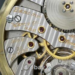 10k Gold Hamilton 23 Jewel 950B RAILWAY SPECIAL Pocket Watch Large 16s