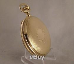 110 YEARS OLD HAMILTON 975 17j 14k SOLID GOLD HUNTER CASE 16s POCKET WATCH