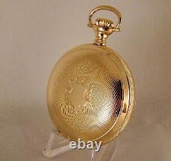 111 YEARS OLD HAMILTON 946 23j 14k GOLD FILLED SIZE 18s RAILROAD POCKET WATCH