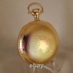 111 YEARS OLD HAMILTON 946 23j 14k GOLD FILLED SIZE 18s RAILROAD POCKET WATCH