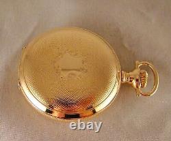 111 YEARS OLD HAMILTON 946 23j 14k GOLD FILLED SIZE 18s RAILROAD POCKET WATCH