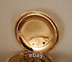 111 YEARS OLD HAMILTON 946 23j 14k GOLD FILLED SIZE 18s RAILROAD POCKET WATCH