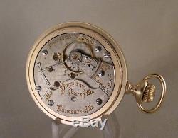 112 YEARS OLD HAMILTON 940 21j 10k GOLD FILLED OPEN FACE 18s RR POCKET WATCH
