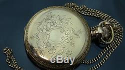 120 Years Old Absolutely Beautiful Antique Gold filled Hamilton pocket watch/16s