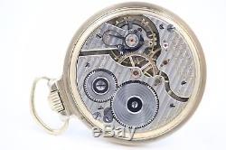 12k Gold 1923 Hamilton 21 Jewel 992 RAILROAD Grade Pocket Watch Mechanical 16s