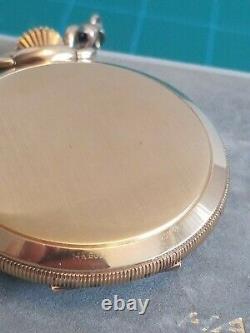 14K Gold Hamilton Pocket Watch Du Pont Dial Electroplated 20M 1980 Rare