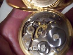 14K y. G. Hamilton 17j 16s OF circa 1900 Pocket Watch, Lancaster, model 974