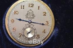 14k 1930 Hamilton Pocket Watch, Packard Motor Co. Crisp & Unused in Original Box