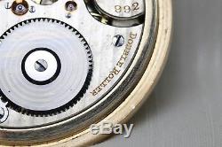 14k Gold 1924 Hamilton 21 Jewel 992 RAILROAD Grade Pocket Watch Montgomery Dial