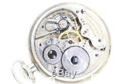 14k White Gold 1913 Hamilton 21 Jewel 992 RAILROAD Grade Pocket Watch USA 16s