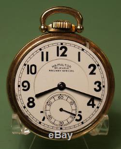16 Size Hamilton 950B 23 jewels Railway Special pocket watch, in Model A case