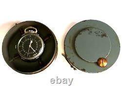 16 size Hamilton 22 Jewel 4992B pocket watch with Rare US Army outer case. Runs