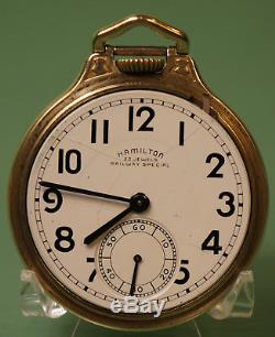 16 size Hamilton 23 jewels Railway Special grade 950B railroad pocket watch