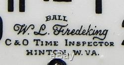 16s, 21J Ball-Hamilton RR Grade PW WORN By W. L. Fredeking Of The C & O Railroad