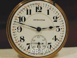16s 21J Hamilton 992 Montgomery Dial Railroad RR Pocket Watch