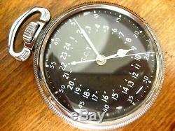 16s 22j Hamilton 4992B Military Grade Pocket Watch with Display Case