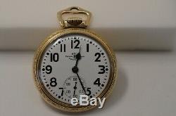 16s Ball Railroad Pocket Watch, Hamilton 999b, 21j Gorgeous Railroad Watch, Runs
