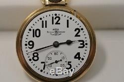 16s Ball Railroad Pocket Watch, Hamilton 999b, 21j Gorgeous Railroad Watch, Runs