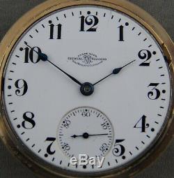18 Size Ball Official RR Standard, Hamilton 999, 21J Railroad Pocket Watch, Nice