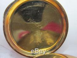 1879 Antique 14k Yellow Gold Hampden Dueber Double Hunter Pocket Watch