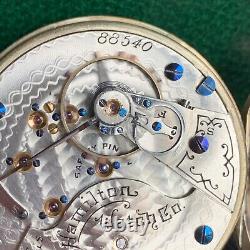 1898 Hamilton Grade 930 18S 17 Jewels Pocket Watch