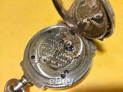 1899 Hamilton 18S Grade 931 Pocket Watch With Coin Silver Box Hinged Case