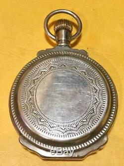 1899 Hamilton 18S Grade 931 Pocket Watch With Coin Silver Box Hinged Case