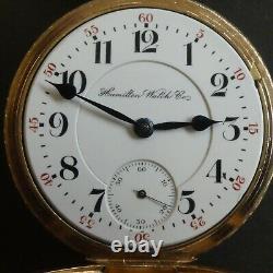 1899 Hamilton Railroad Grade 940 Model 1 Pocket Watch 21J 18s WORKS GF Hunter