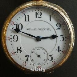 1899 Hamilton Railroad Grade 940 Model 1 Pocket Watch 21J 18s WORKS GF Hunter