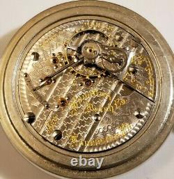 18S Hamilton 21J. Adj. Grade 940 Railroad Pocket Watch (1903) silveroid case