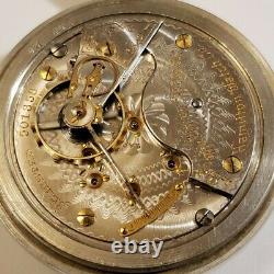 18S Hamilton The Union Special 17J. Adj. Grade 926 pocket watch (1906) silverine