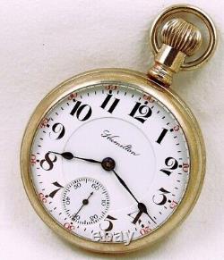 18s Hamilton M-940 Railroad 21J Highly Damaskeened Display Pocket Watch, Beauty