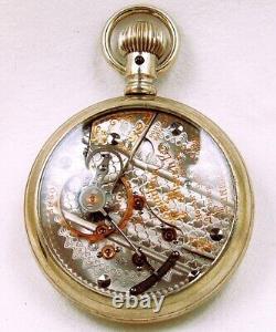 18s Hamilton M-940 Railroad 21J Highly Damaskeened Display Pocket Watch, Beauty