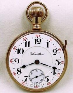 18s Hamilton M-940 Railroad 21J Highly Damaskeened Display Pocket Watch, Beauty