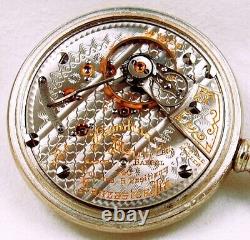 18s Hamilton M-940 Railroad 21J Highly Damaskeened Display Pocket Watch, Beauty