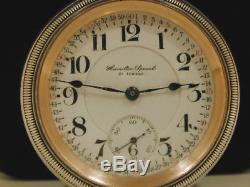 18s Hamilton Special 940 Marked Montgomery Dial Scarce 21J RR Pocket Watch