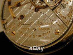 18s Hamilton Special 940 Marked Montgomery Dial Scarce 21J RR Pocket Watch