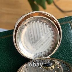 1900 Hamilton Grade 925 18S Gold Filled Hunter Case Pocket Watch 17 Jewels