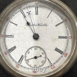 1900 Hamilton Pocket Watch For Parts Or Repair Only