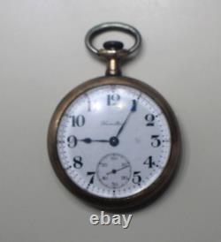 1900s HAMILTON 17 Jewels Mechanical Pocket Watch 974