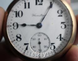 1900s HAMILTON 17 Jewels Mechanical Pocket Watch 974