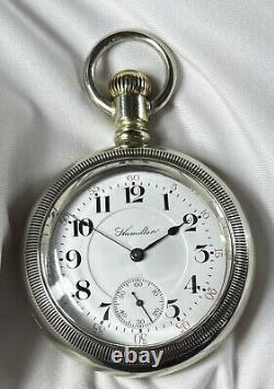 1901 Hamilton Grade 940 18s 21j Mod 1 Railroad Gr Pocket Watch Monster 2.5 Case